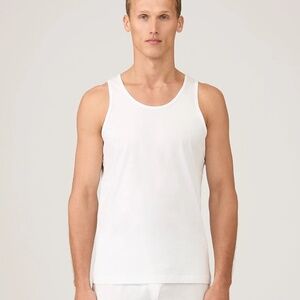 SUNSPEL Men’s Superfine Cotton Undershirt Tank Top, White, Size L, XL